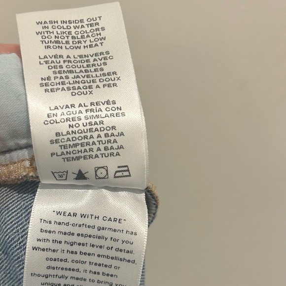 Good American (Good Vintage) Women's Blue Straight Leg Jeans - Picture 5 of 7